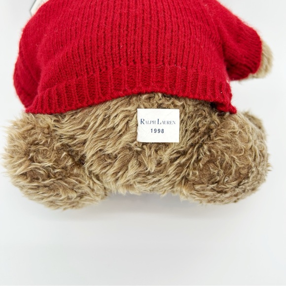 Polo Ralph Lauren Teddy Bear with Red Sweater Adjustable Jointed Legs 1998 - Picture 6 of 6